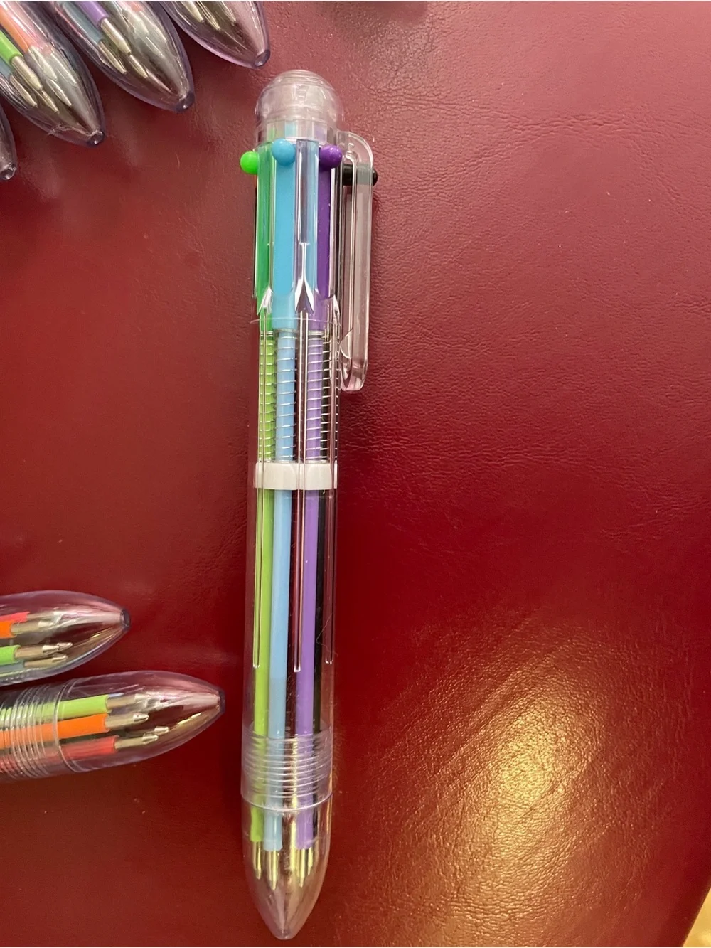 6 color Retractable Ballpoint Pens
